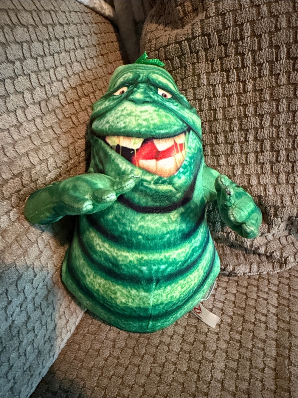 Ghostbusters Movie Green Smily Slimer Plush Stuffed Animal Doll 10" Toy Factory